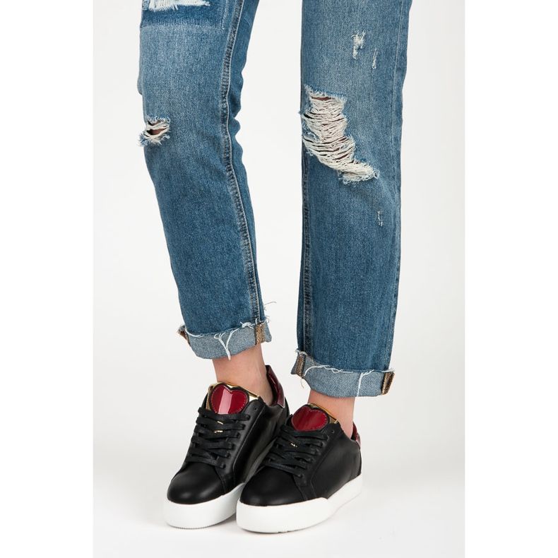 Vices Tênis de coração preto 1