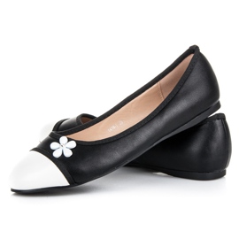 Vices Bailarina com uma flor preto 2 Vices Bailarina com uma flor preto 2