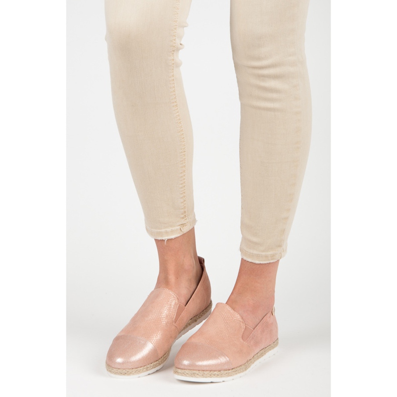 Vices Vícios de sapatos femininos slip-on rosa 1