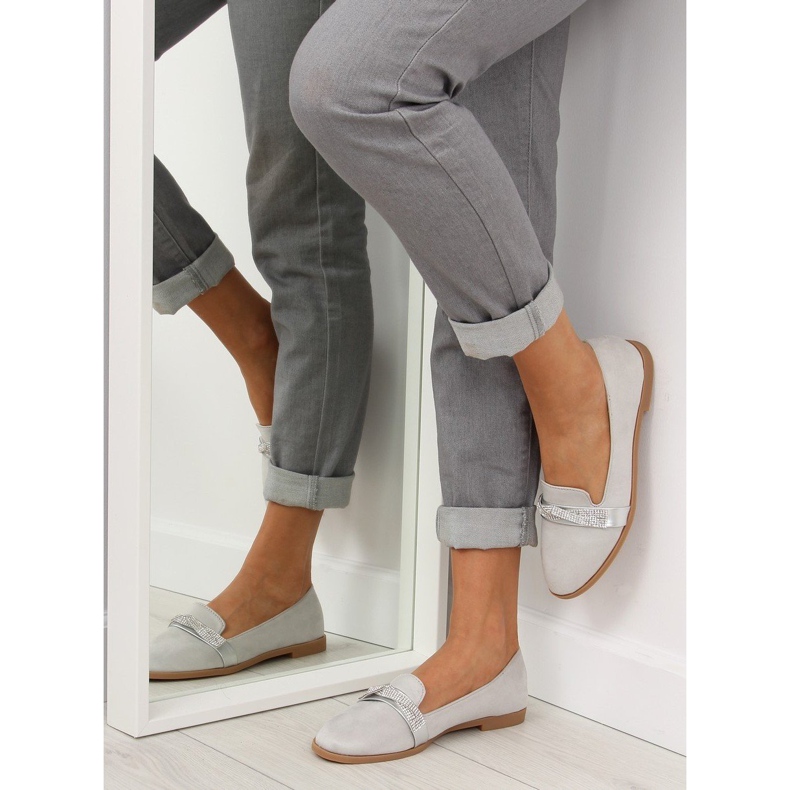 Mocassim cinza para mulher cinza H8-110 cinza 1