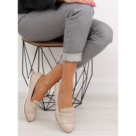 Mocassins femininos bege DM30P Bege 2