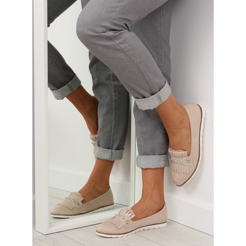 Mocassins femininos bege DM30P Bege 1