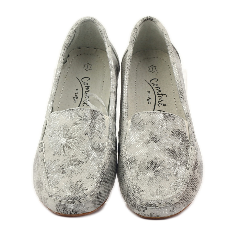 Filippo Mocassins Grey Lordsy para mulher F 006 cinza 4