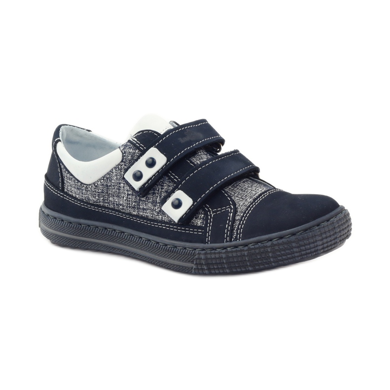Sapatos de velcro Ren But 4299 azul marinho azul-marinho branco 1
