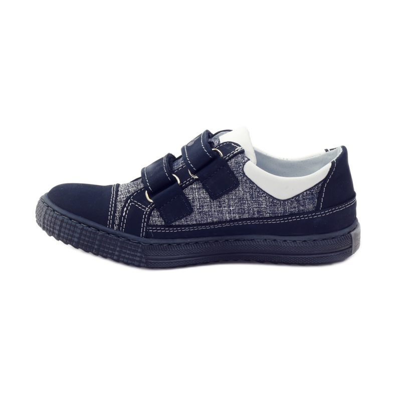 Sapatos de velcro Ren But 4299 azul marinho branco 2