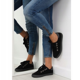 Tênis feminino preto AK03P Preto cinza 1