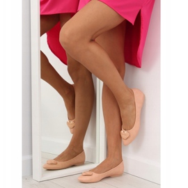 Bailarinas de lábios doces femininos bege FM217-6 Nude 2