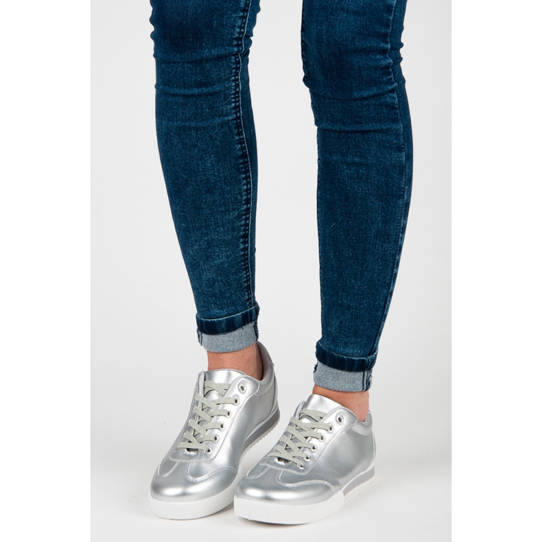 Vices Calçados Esportivos Prateados cinza 1