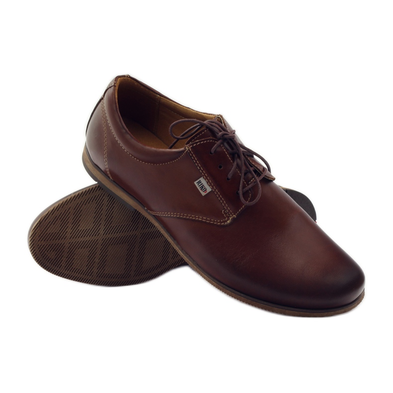 Sapatos casuais masculinos Riko 777 marrom 3