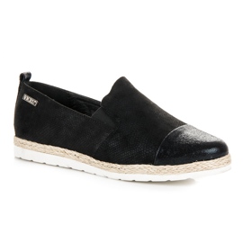 Vices Vícios de sapatos femininos slip-on preto 1