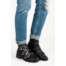 Seastar botas de rock de primavera preto 1