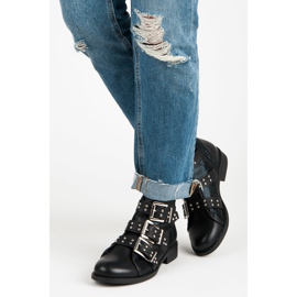 Seastar botas de rock de primavera preto 2