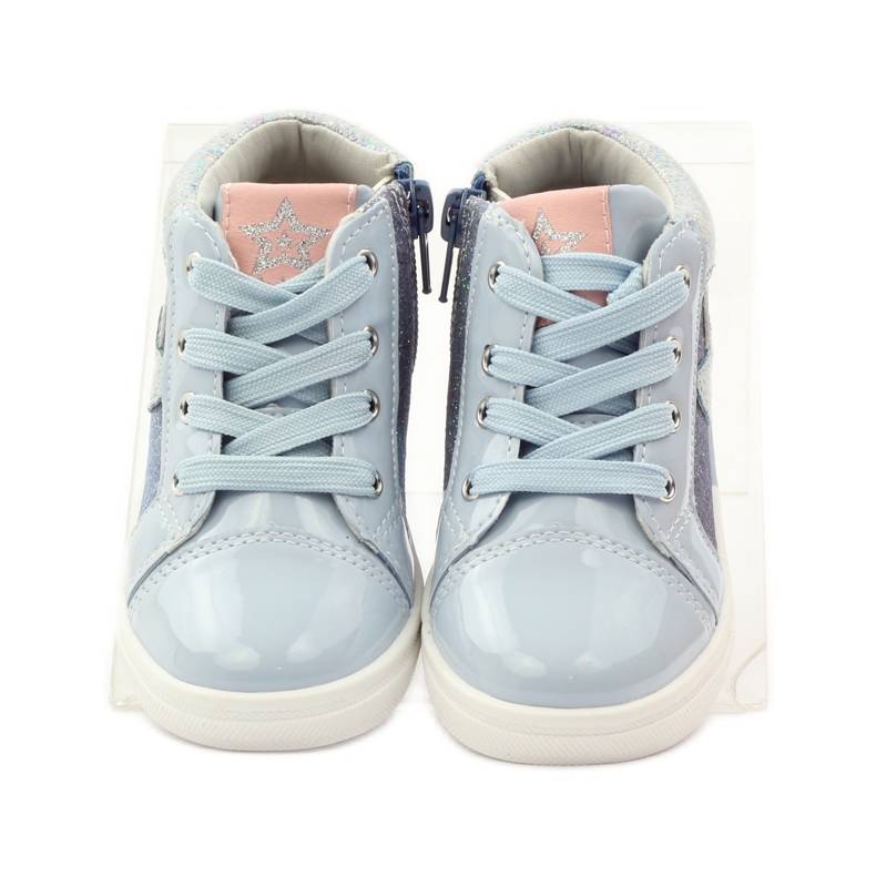 American Club Corações americanos das meninas esportivas cinza azul 4