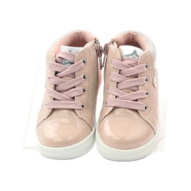 American Club Corações americanos das meninas esportivas rosa cinza 4