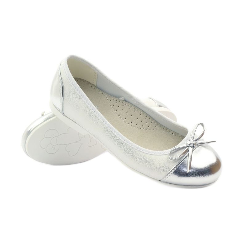 American Club Bailarinas de salto alto com arco americano branco 3