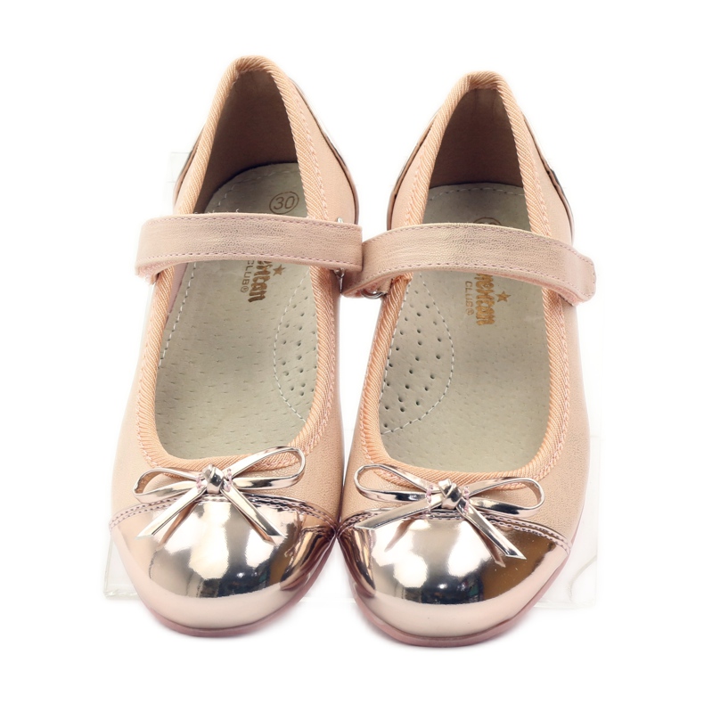 American Club Sapatilhas de velcro American 14297 rosa amarelo 4