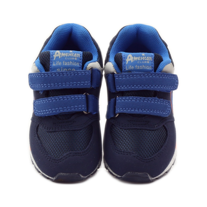 American Club tênis americano 15110 azul marinho laranja 4