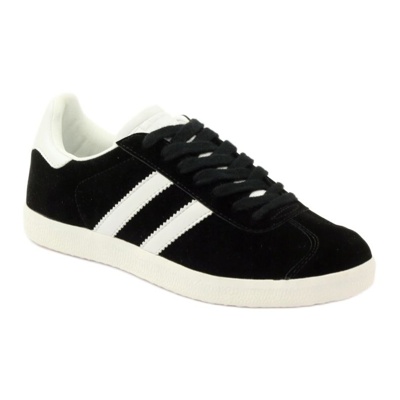 McKey Sapatos esportivos femininos dsp135 tênis pretos branco 1