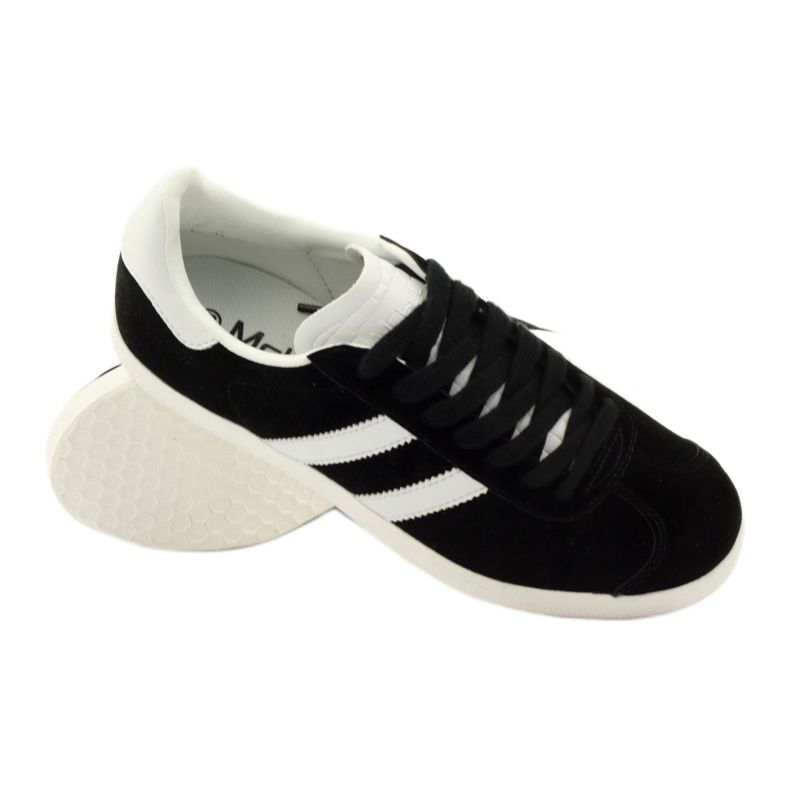 McKey Sapatos esportivos femininos dsp135 tênis pretos branco 3