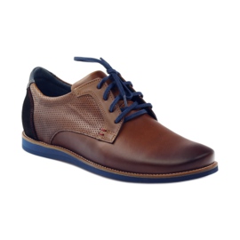 Sapatos casuais para homem Nikopol 1657 castanho preto marrom azul-marinho 1