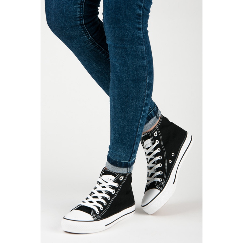 Seastar tênis alto feminino preto 2