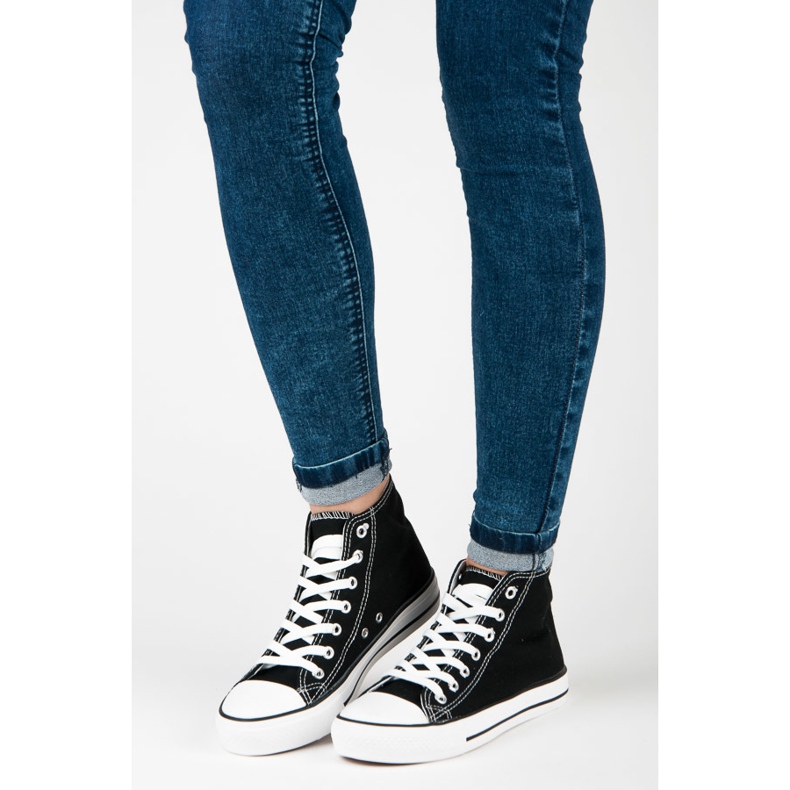 Seastar Tênis com cadarço acima do tornozelo preto 1