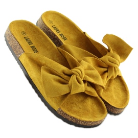 Chinelos de cortiça amarelos LS-90 amarelo 1