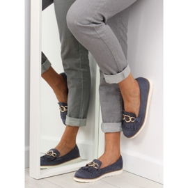 Mocassins para mulher azul marinho G237 azul azul-marinho 2