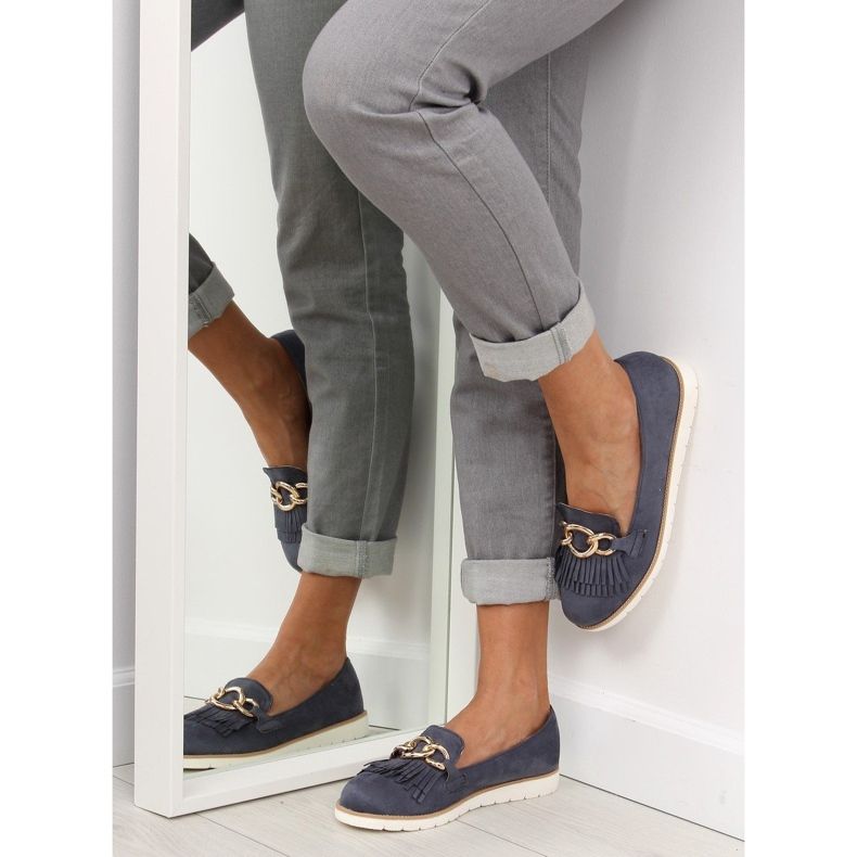 Mocassins para mulher azul marinho G237 azul 2
