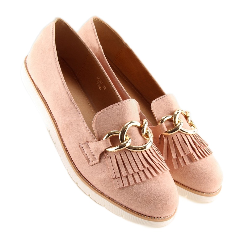 Mocassins de mulher rosa G237 rosa 1