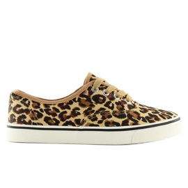K-75 Tênis Leopard com cadarço castanho 1