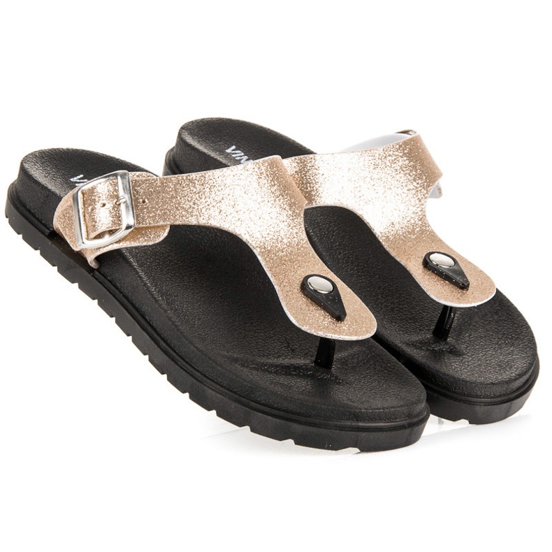 Chinelos Golden VINCEZA dourado 2