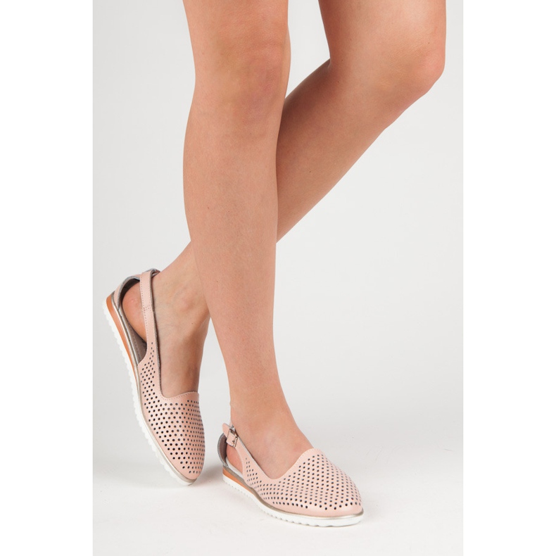 Sandálias vinceza a céu aberto rosa 1