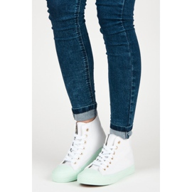 Coura Tênis no tornozelo branco 1