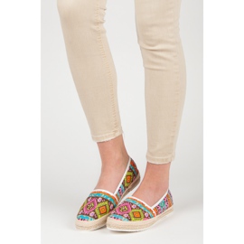 Alpargatas com padrão étnico multicolorido 1