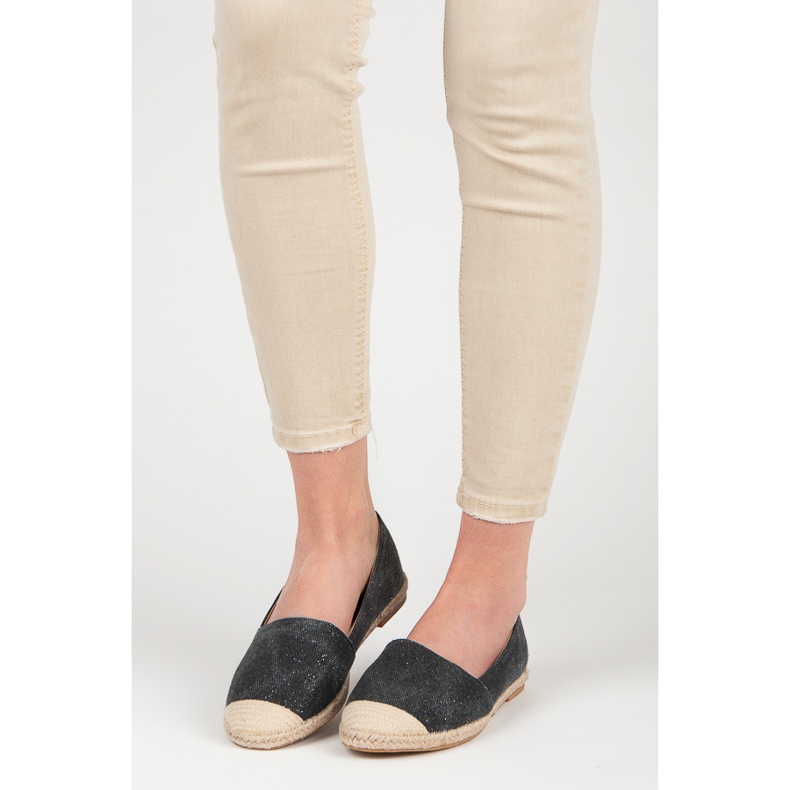 Bestelle Alpargatas com glitter preto 1 Bestelle Alpargatas com glitter preto 1