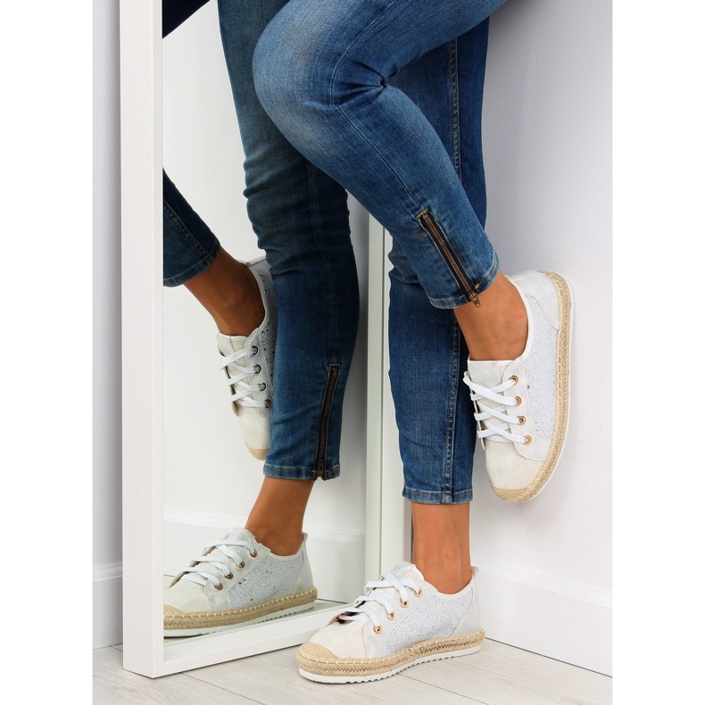 Tênis alpargatas com cadarço branco B-140 Branco 1 Tênis alpargatas com cadarço branco B-140 Branco 1