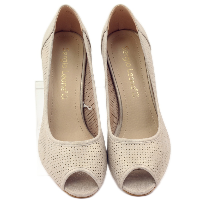 Bombas perfuradas Sergio Leone 232 marrom amarelo 4