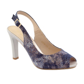 Sandálias no posto de Sergio Leone 578 castanho azul marinho 1