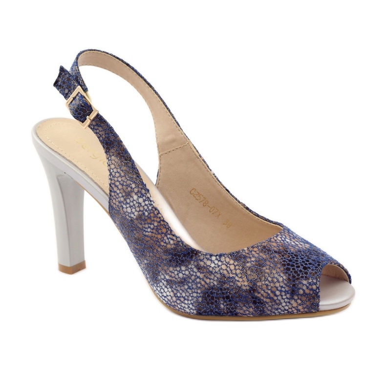 Sandálias no posto de Sergio Leone 578 castanho azul marinho 1