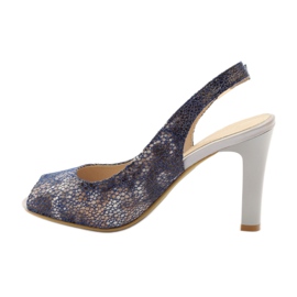 Sandálias no posto de Sergio Leone 578 castanho azul marinho 2