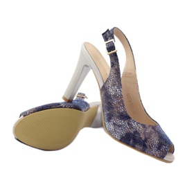 Sandálias no posto de Sergio Leone 578 castanho azul marinho 3