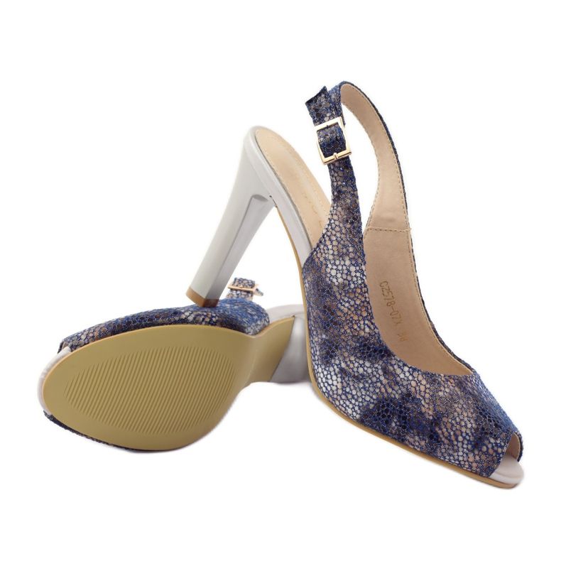 Sandálias no posto de Sergio Leone 578 castanho azul marinho 3