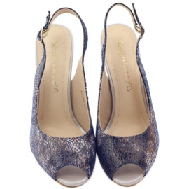 Sandálias no posto de Sergio Leone 578 castanho azul marinho 4