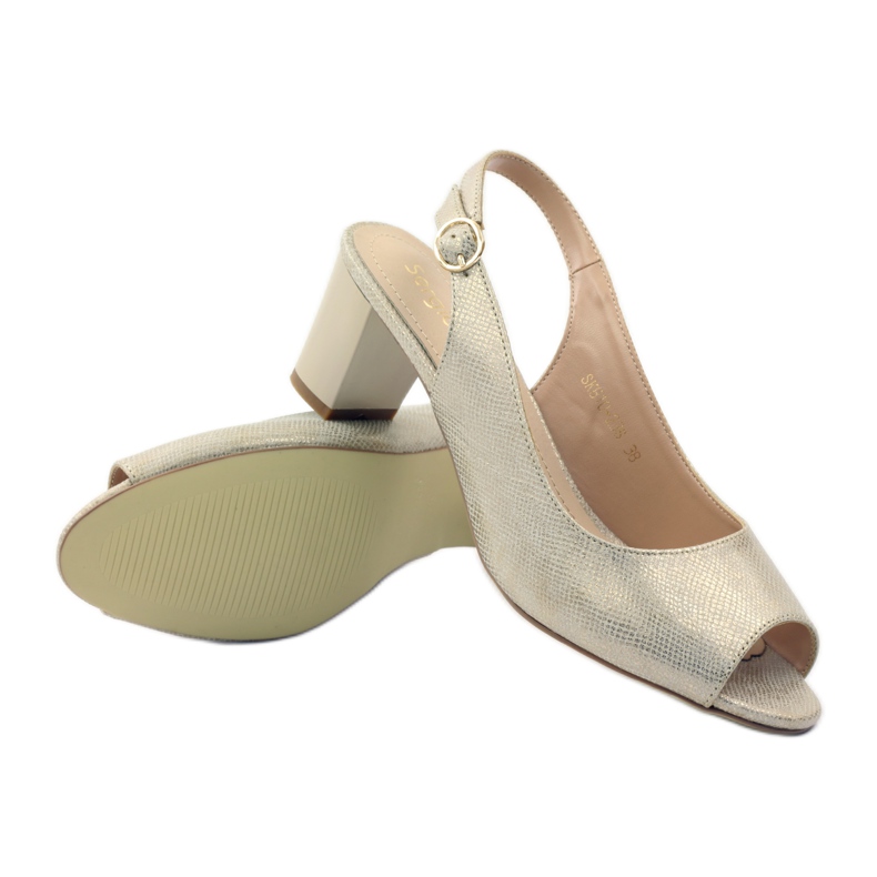 Sandálias no poste de Sergio Leone 810 amarelo castanho 3