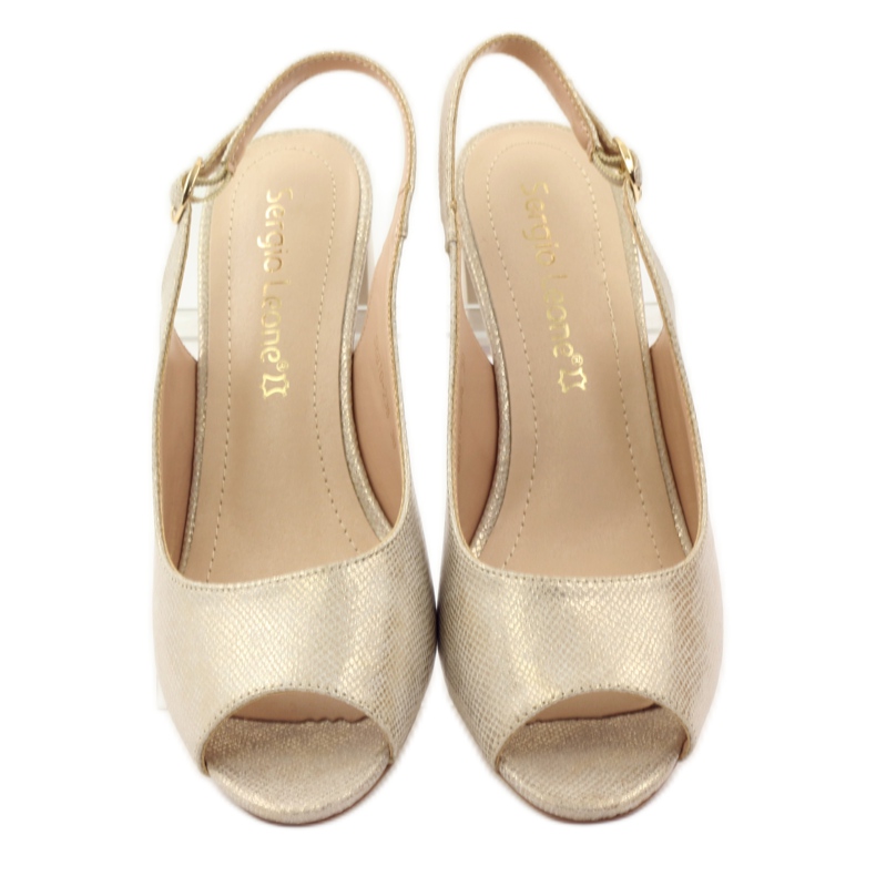 Sandálias no poste de Sergio Leone 810 amarelo castanho 4