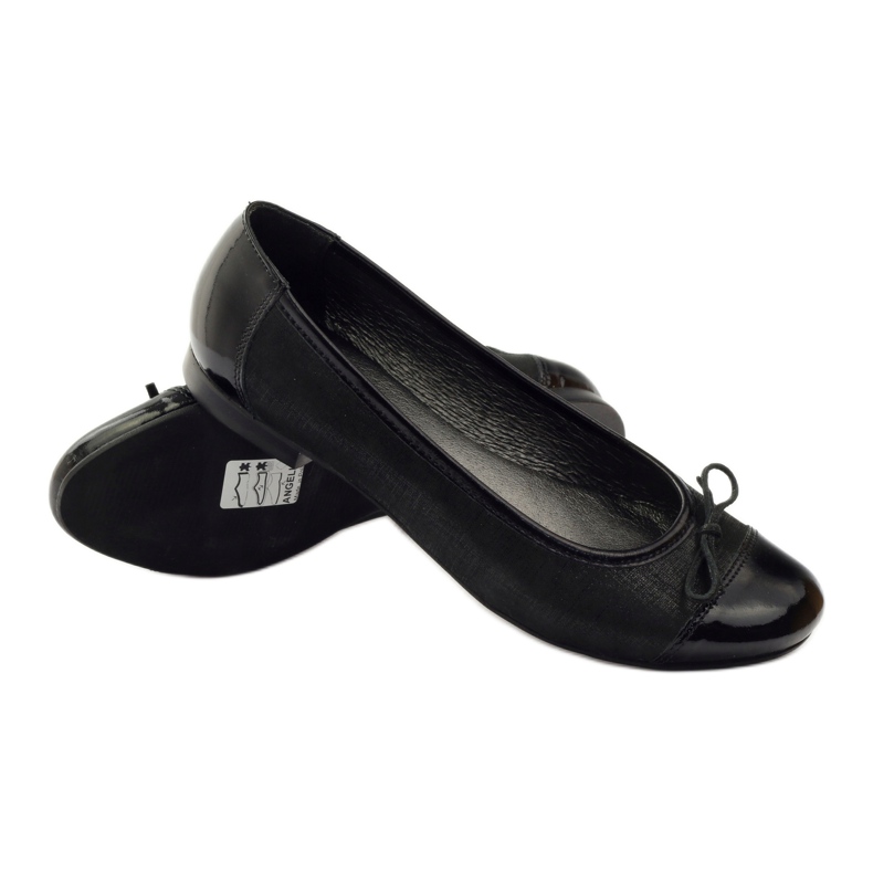 Bailarinas com arco Angello preto 1704 3 Bailarinas com arco Angello preto 1704 3