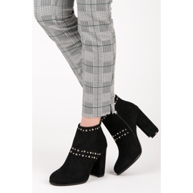 Seastar Botins de camurça no poste M275 preto 2