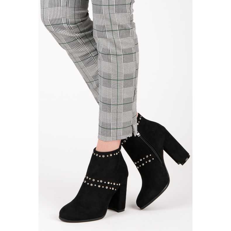 Seastar Botins de camurça no poste M275 preto 2