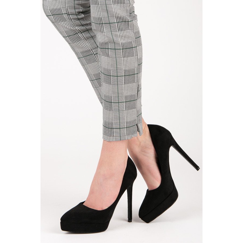 Bestelle Salto de camurça na plataforma preto 2